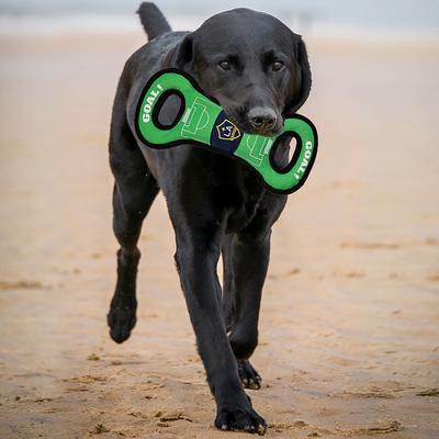 Show full view: Pets First LA Galaxy Soccer Field Squeaky Dog Tug Toy slide 2 of 4