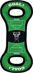 Pets First Inter Miami CF Soccer Field Squeaky Dog Tug Toy