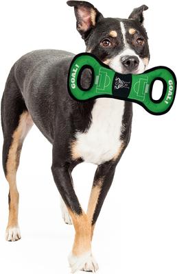Show full view: Pets First Inter Miami CF Soccer Field Squeaky Dog Tug Toy slide 3 of 5