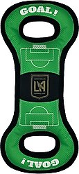 Pets First Los Angeles FC Soccer Field Squeaky Dog Tug Toy
