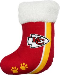 Pets First Kansas City Chiefs Stocking Squeaky Plush Dog Toy