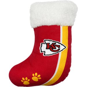 Pets First Kansas City Chiefs Stocking Squeaky Plush Dog Toy