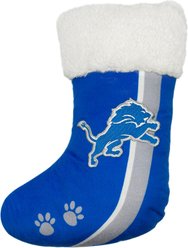 Pets First Christmas Detroit Lions Stocking Squeaky Plush Dog Toy
