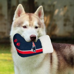 Pets First Christmas New England Patriots Stocking Squeaky Plush Dog Toy slide 2 of 3