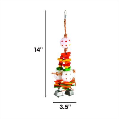 Show full view: Caitec Featherland Paradise Batter Up Bird Toy, Small slide 2 of 3