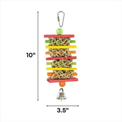 Show full view: Caitec Featherland Paradise Grass Woven Slats Bird Toy slide 2 of 2