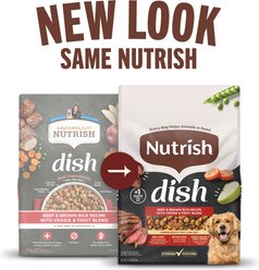 Nutrish Dish Beef & Brown Rice Recipe with Veggies, Fruit & Chicken Dry Dog Food, 23-lb bag (Rachael Ray) slide 2 of 8