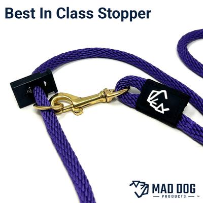 Show full view: Mad Dog Products Dual Purpose Slip/Clip Dog Leash, Red/White/Blue, 6-ft long, 3/8-in wide slide 5 of 8