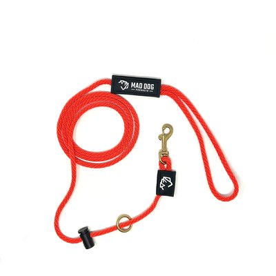 Mad Dog Products Mad Dog Products Dual Purpose Slip/Clip Dog Leash, Orange, 6-ft long, 1/4-in wide