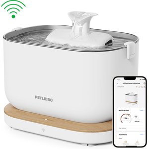 Petlibro Granary Smart Camera Wi-Fi Automatic Dual Bowl Dog & Cat Feeder with Dual Bowls, 5-l