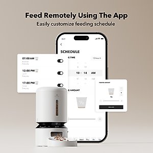 Petlibro Granary Smart Camera Wi-Fi Automatic Dog & Cat Feeder, 5-l