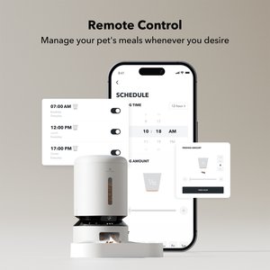 Petlibro Granary Smart Camera Wi-Fi Automatic Dual Bowl Dog & Cat Feeder with Dual Bowls, 5-l