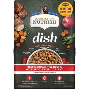 Nutrish Dish Beef & Brown Rice Recipe with Veggies, Fruit & Chicken Dry Dog Food, 11.5-lb bag (Rachael Ray)