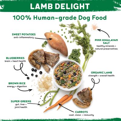 Show full view: Happy Howl Lamb Delight 100% Human-Grade Wet Dog Food, 14.6-oz box, pack of 3 slide 3 of 9