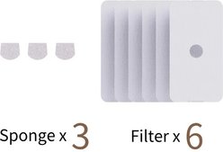 ENABOT ROLA Smart Water Fountain Replacement Filters, 6 count