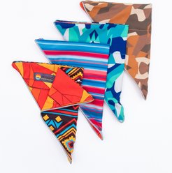 Wingo Outdoors Bernie Reflective Dog Bandana, Wingo Mosaic, 11.5 x 13.5 inches slide 2 of 5