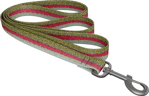Show full view: Wingo Outdoors Bowie Dog Leash, Rainbow Trout, 6-ft long, 1-inch wide slide 3 of 6