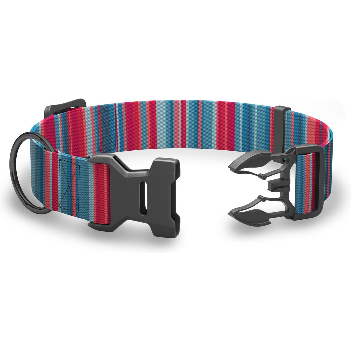 Wingo Outdoors Coosa Dog Collar, Baja Bars, Small: 11 to 15-in neck, 3/4-in wide