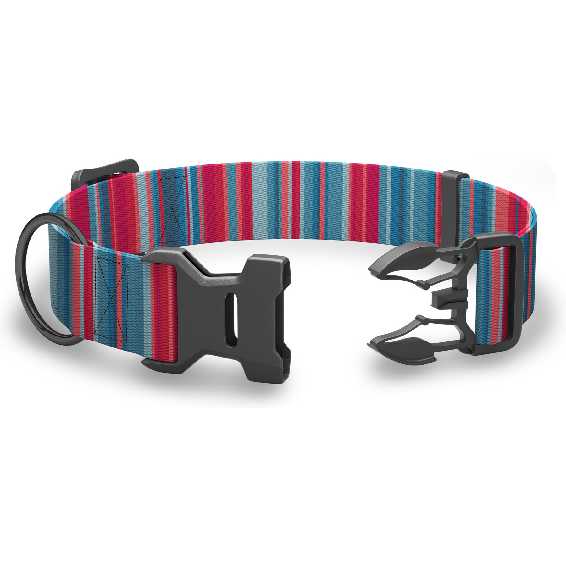 Wingo Outdoors Coosa Dog Collar, Baja Bars, Large: 21 to 29-in neck, 1 1/2-in wide