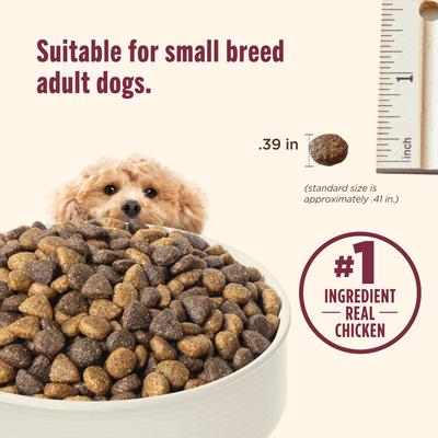 Show full view: Nutrish Whole Health Blend Small Breed Real Chicken & Veggies Recipe Dry Dog Food, 14-lb bag slide 6 of 13