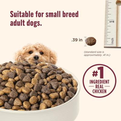 Show full view: Nutrish Whole Health Blend Small Breed Real Chicken & Veggies Recipe Dry Dog Food, 6-lb bag slide 6 of 13