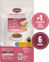 Nutrish Whole Health Blend Small Breed Real Chicken & Veggies Recipe Dry Dog Food, 6-lb bag slide 2 of 8
