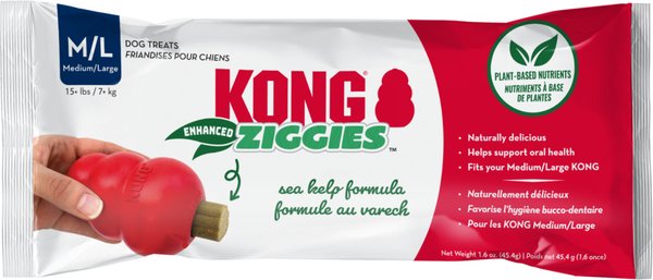 KONG Ziggies Sweet Potato Hard Chew Dog Treat, Medium/Large