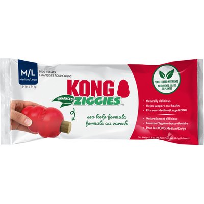 KONG KONG Enhanced Ziggies Plant Based Dog Chew, Large, 1 count