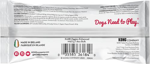 Show full view: KONG Enhanced Ziggies Plant Based Dog Chew, Large, 1 count slide 5 of 6