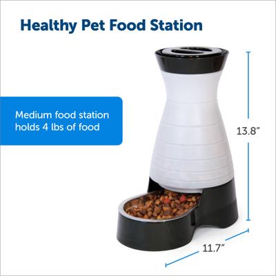 Show full view: PetSafe Healthy Pet Food Station Gravity Refill Dog & Cat Feeder, 4-lb slide 3 of 11