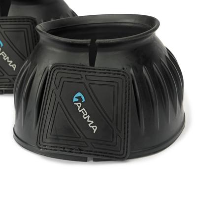 Show full view: Shires Equestrian Products ARMA Touch Close Over Reach Horse Boots, 2 count, Black, Pony  slide 2 of 6