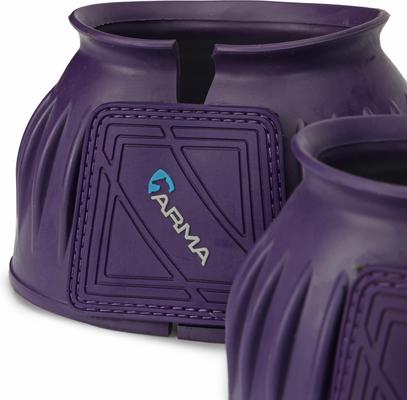 Show full view: Shires Equestrian Products ARMA Touch Close Over Reach Horse Boots, 2 count, Purple, Full slide 3 of 5
