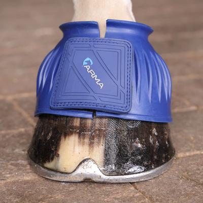 Show full view: Shires Equestrian Products ARMA Touch Close Over Reach Horse Boots, 2 count, Royal Blue, Full slide 5 of 6