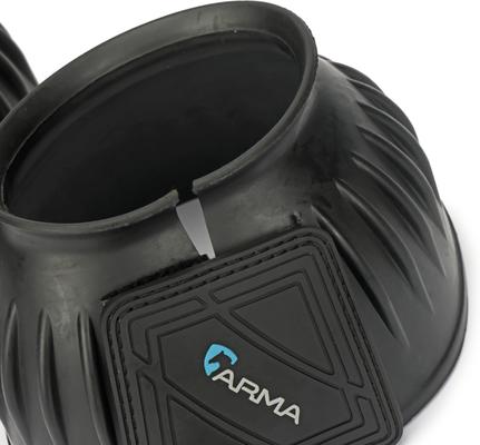 Show full view: Shires Equestrian Products ARMA Touch Close Over Reach Horse Boots, 2 count, Black, Pony  slide 4 of 6