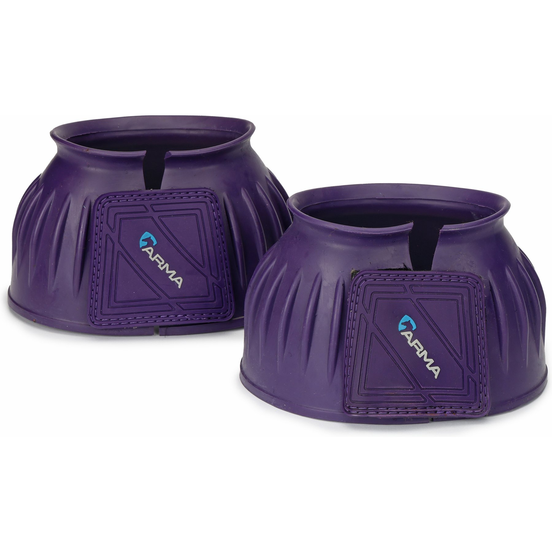 Shires Equestrian Products ARMA Touch Close Over Reach Horse Boots, 2 count, Purple, Cob