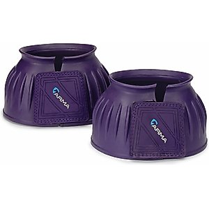 Shires Equestrian Products ARMA Touch Close Over Reach Horse Boots, 2 count, Purple, Pony 