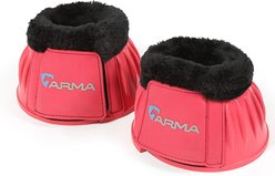 Shires Equestrian Products ARMA Fleece Topped Over Reach Horse Boots, 2 count, Pink, XX-Full