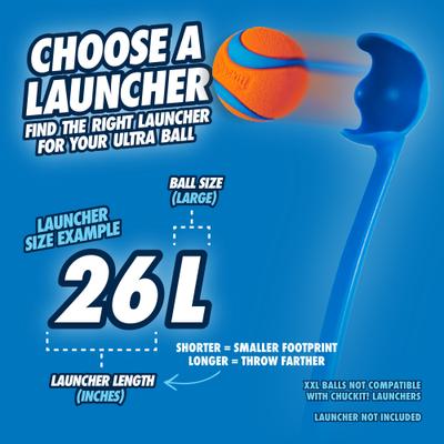 Show full view: Chuckit! Ultra Rubber Ball Tough Dog Toy, Large slide 4 of 11