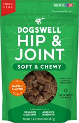Dogswell Hip & Joint Bacon Flavor Grain-Free Soft & Chewy Dog Treats, 14-oz bag