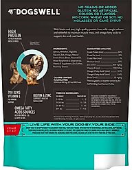 Dogswell Skin & Coat Mini Jerky Salmon Recipe Grain-Free Dog Treats, 4-oz bag slide 2 of 8