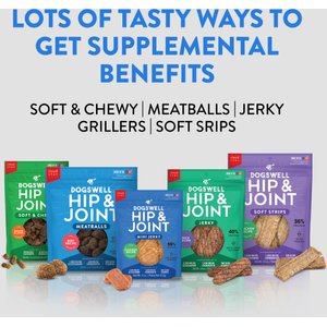 Dogswell Hip & Joint Jerky Chicken Recipe Grain-Free Dog Treats, 24-oz bag