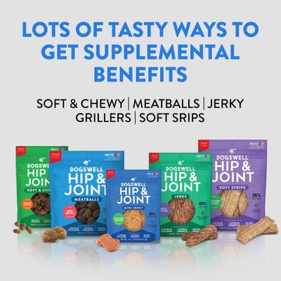 Show full view: Dogswell Hip & Joint Jerky Chicken Recipe Grain-Free Dog Treats, 24-oz bag slide 7 of 11