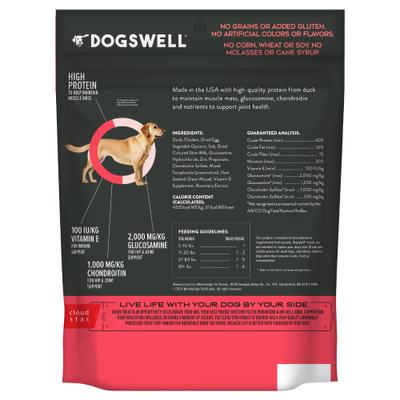 Show full view: Dogswell Hip & Joint Soft Strips Duck Recipe Grain-Free Dog Treats, 10-oz bag slide 3 of 11