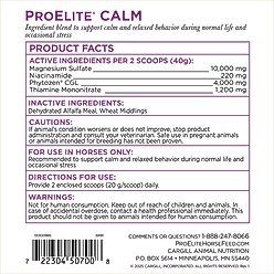 ProElite Calm Pellets Horse Supplement, 3-lb pail slide 2 of 7