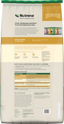 Show full view: Nutrena Country Feeds 17% Textured Goat Feed, 50-lb bag slide 2 of 3
