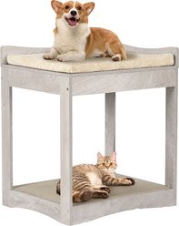Unipaws Decorative Bunk Dog & Cat Bed, Weathered Grey