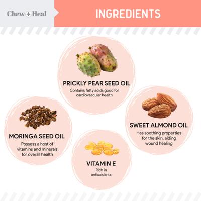 Show full view: Chew + Heal Natural Hot Spot Relief Topical Liquid for Dogs, 2-fl oz bottle slide 4 of 11