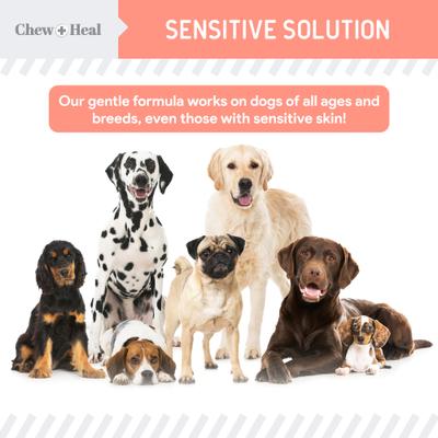 Show full view: Chew + Heal Natural Hot Spot Relief Topical Liquid for Dogs, 2-fl oz bottle slide 10 of 11