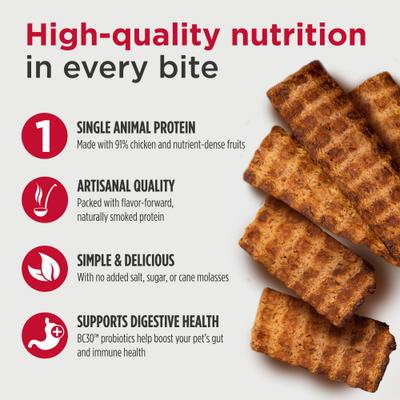 Show full view: Nulo Premium Grain-Free High Protein Jerky Strips Dog Treats, 5-oz bag slide 4 of 11