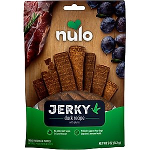 Nulo Premium Jerky Strips Dog Treats, Grain-Free High Protein Jerky Strips made with BC30 Probiotic to Support Digestive & Immune Health Dog Treats, 5-oz bag